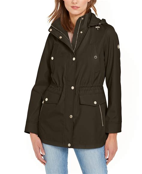 michael kors jacket quilt knit|Michael Kors anorak jacket women.